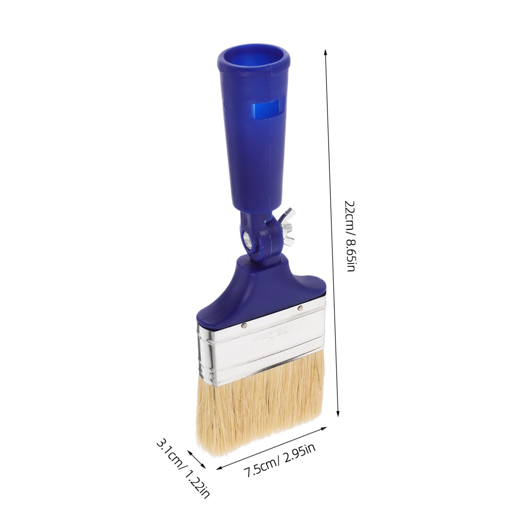 DOITOOL Student Supplies Essential Oil Paint Brush for Walls Stain Brush 270° Adjustment Detail Painting Tool for Smooth Application