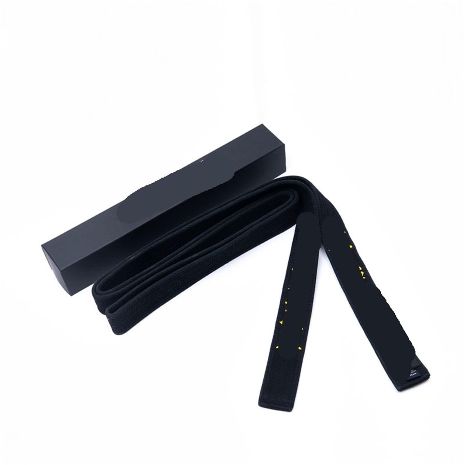 Cintura Karate Cintura nera da taekwondo 2,8 m-3, m con ricamo Golden Line Karate Judo Uniforme Fascia in cotone