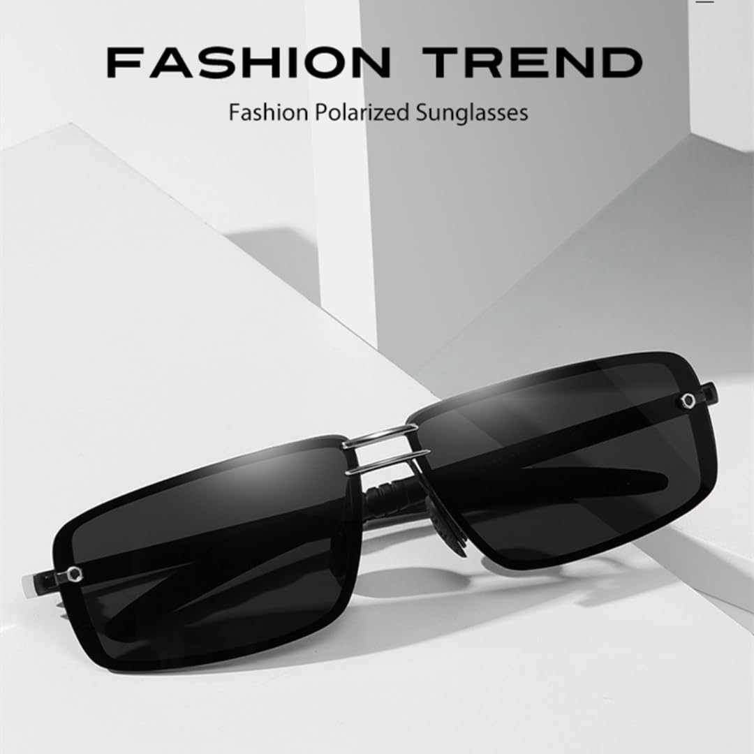 Gafas de sol retro polarizadas para hombre, UV400, para conducir, de lujo, fotocromáticas, con visión nocturna.