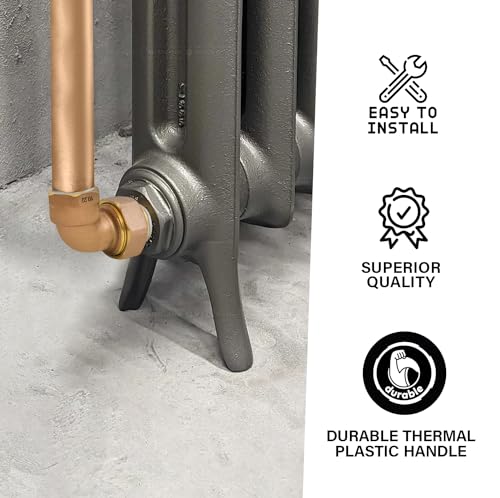 Image of Midline Valve 6I434-5 Elbow Pipe Fitting for Hydronic Heating Applications 1 /2 in. FIP x Male Union Brass (5 Pack)