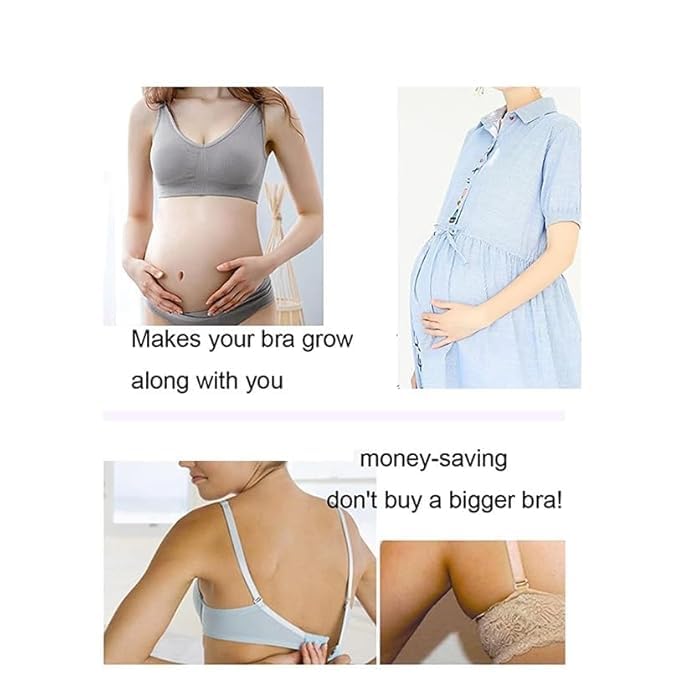 DClub Bra Extender Stretchy Soft and Comfortable Bra Strap Extender for Women in Pregnency or Weight gain. (6 PIECES (3X3 HOOK), SKIN) - Image 7 thumbnail
