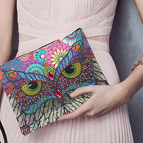 Scre DIY schilderij handtas met ketting diamant kunst lederen portemonnee portemonnee diamant doe-het-zelf schilderij… - Image 6