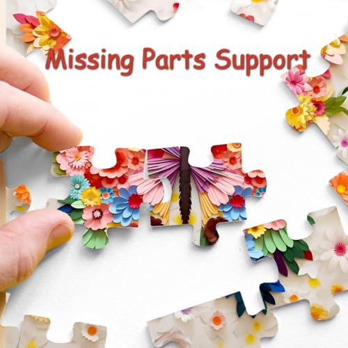 butterfly puzzles for adults 1000 pieces challenging colorful flower butterflies puzzles with paper art difficult animal plant jigsaw puzzles for adults