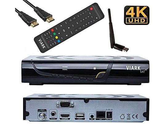 Viark SAT 4K: Ricevitore Satellitare DVB-S2X Multistream, H.265, 4K UHD, WiFi, Ethernet, PVR E Card Reader - 5