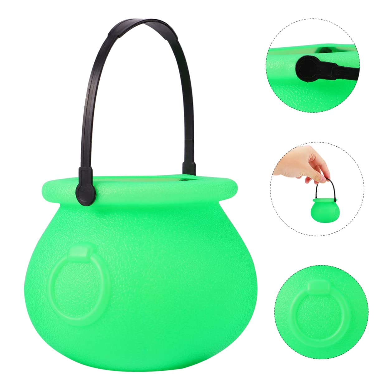 Abaodam 3 Set Secchio Strega Verde Halloween Gioco Di Ruolo Accessorio Cosplay Secchio Materiale 10 Pezzi * 3