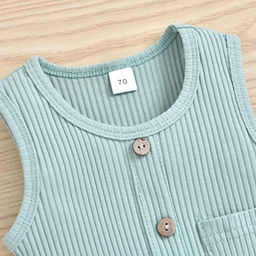 Image of Newborn Summer Baby Boy Girl Rompers Bodysuit Jumpsuit Playsuit One Piece Outfit Clothes
