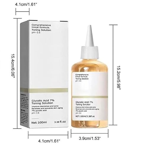 Miniatura 7 de El ácido glicólico ordinario 7% tonificante rejuvenecedor, 2023 nuevo tóner ácido glicólico al 7%, exfoliación facial poros de astringa, solución