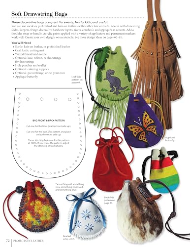 Projects in Leather: Techniques, Patterns, and Step-by-Step Instructions for Making Over 20 Projects with Endless Variations (Fox Chapel Publishing) Braiding, Stitching, Adding Rivets, and More - Image 7