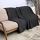 Catalonia Classy Liebesdecke Wasserdicht Decke für Sex, Sex Decke Wasserdicht Kuschelig, Wasserfeste Hundedecke Katzendecke Sofa Schutzdecke, Sofa Bett Decke, L 150x200 Große Decke, Schwarz/Schwarz