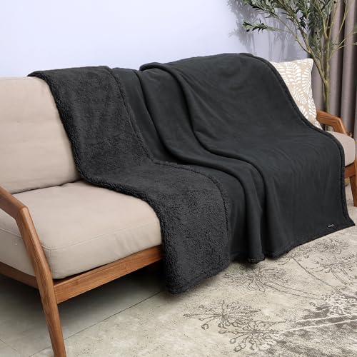 Catalonia Classy Wasserdicht Decke, Kuschelig Sherpa Wasserdicht Kuscheldecke, Wasserfeste Hundedecke Katzendecke, Wasserabweisende Sofa Schutzdecke Bett Überwurf, L 150x200