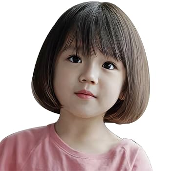 Amazon.co.jp: ウイッグ キッズ向け ボブカツラ ガールズ 子供