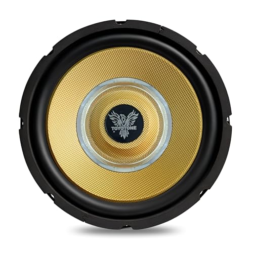 Image of 10 inch Subwoofer Infinity Series 150W RMS /700W Peak Power / 1.5-Inch Copper Coil / 120mm Single Magnet Ideal for Upgrading Car Bass Tubes, Home Subwoofer Systems, and DIY Audio Projects (Golden)