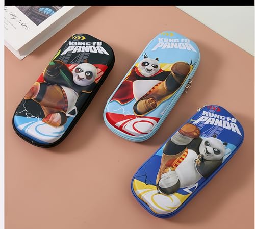 Image of Gifts- Panda Pencil Case for Kids - Pack of 1, Large Capacity Waterproof Stationery Pouch with Zipper| Cute Hardtop Pencil Box for School, Boys & Girls (1 PC- Random Design) Size 22X8 cm