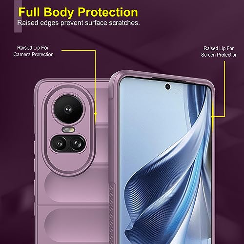 Image of amazon basics Back Case Cover for Oppo Reno 10 5G (Silicone Lavender)