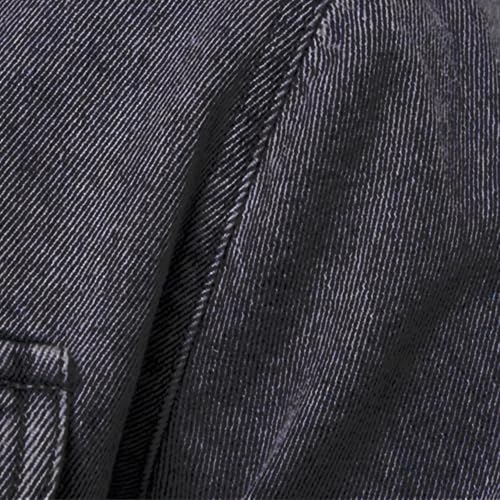 Chaqueta denim ligera para hombre manga larga miniatura 5