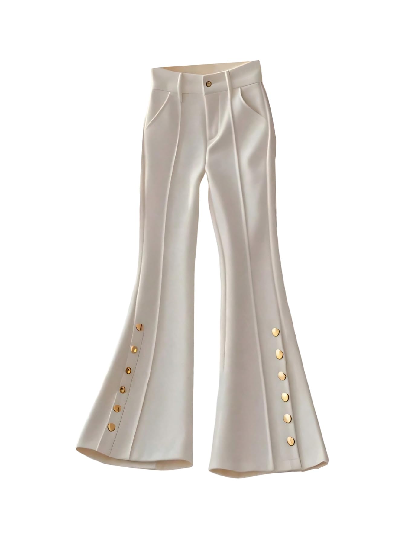 GORGLITTER Womens Low Rise Trousers Dress Pants Dressy Low Waisted Wide Leg Bootcut Business Casual Work Slacks Pants