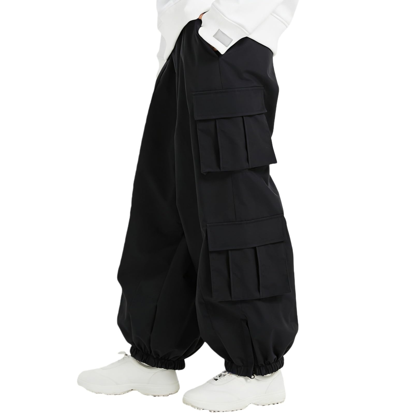 HOUZONIY Skibroek voor dames, waterdicht, winddicht, snowboardbroek, baggy, winterbroek, gevoerde softshellbroek, winter, thermische broek, wandelbroek, Kaki, XL HOUZONIY Skibroek voor dames, waterdicht, winddicht, snowboardbroek, baggy, winterbroek, gevoerde softshellbroek, winter, thermische broek, wandelbroek, Kaki, XL