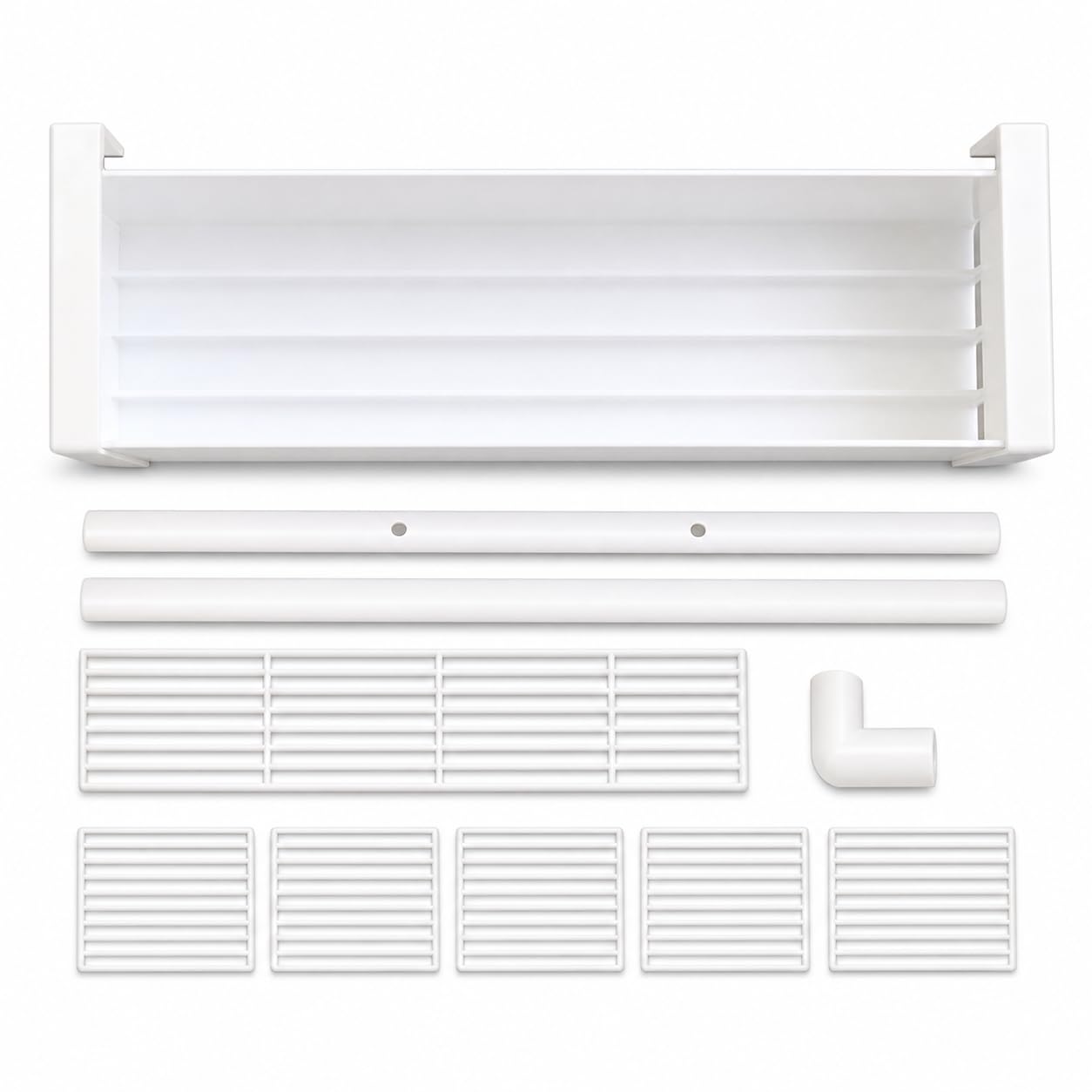 Filtre Aquarium Suspendu Supérieur, Blanc, 90cm | Plastique résistant - filtration efficace - boîtier filtre - tuyaux - installation facile - pour experts - pour l'aquascaping