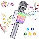🎤【ALTA COMPABILIDAD】Compatible con iOS y Android, iPad, portátiles, televisores y reproductores de MP3 o PC... El Bluetooth se conectará automáticamente después de la primera conexión de la conexión como su función de memoria. Y Bluetooth tiene una distancia larga para recibir la señal (Aprox.15 m)