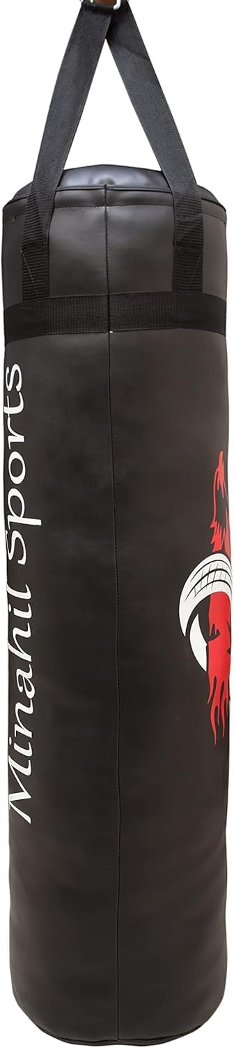Heavy Punching Bag for Home and Gym | Muay Thai, Kickboxing, MMA, Karate, Taekwondo, Boxing, Fighting, Punching, Combat Training | Synthetic Leather Unfilled