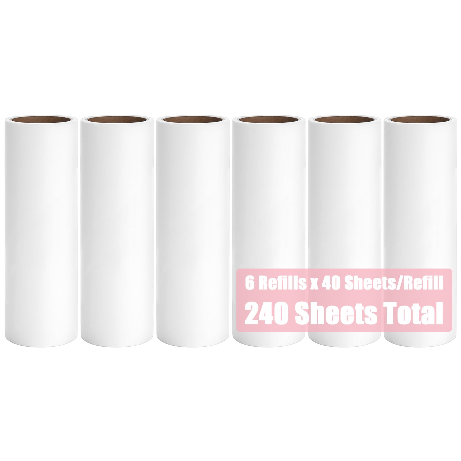 2.95 inch Lint Roller Refills 6 Pack