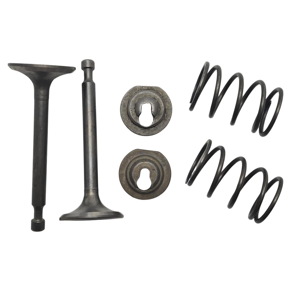 Set di guarnizioni for stelo a molla di ritenzione della valvola di scarico di aspirazione compatibile con Honda GX160 GX200 5.5HP 6.5HP Motore for tosaerba Pezzo di ricambio