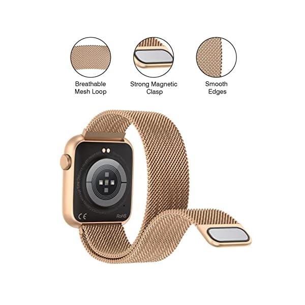 Smart Watch for Women with Bluetooth Call Answer/Dail,1.9'' HD Full Touch Screen Fitness Tracker, Smartwatch with Heart Rate Blood Oxygen Blood Pressure Sleep Monitor for Android and iPhone - Image 3