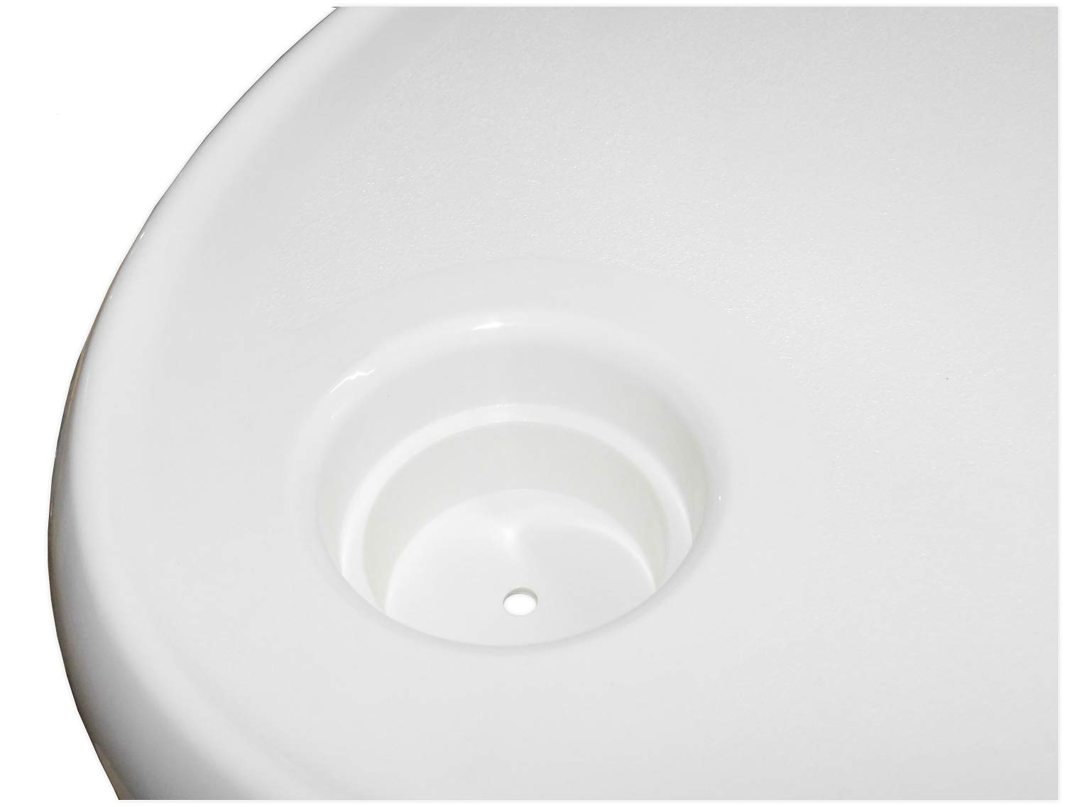 Saarwebstore Zestaw stołów z tworzywa sztucznego, z aluminiową nogą i nóżką, różne rozmiary i kształty, stół kempingowy, do kampera, rozmiar okrągły, Ø 610 mm