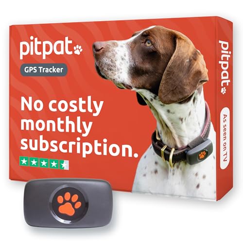 PitPat GPS Dog Tracker No Monthly Fees - Pet Tracker for All Dogs - UK Made