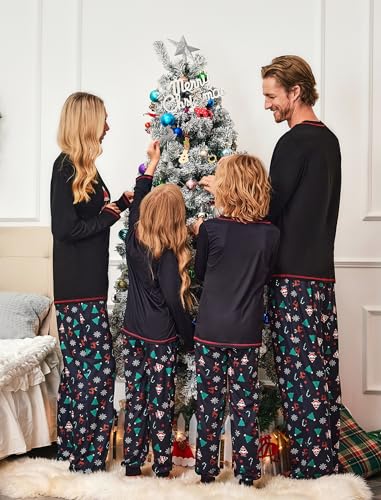 Ekouaer Matching Family Sets Christmas Pajamas Set Xmas PJS Sleepwear Soft Christmas Matching Jammies