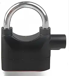 Cadeado Antifurto Com Alarme Sonoro Para Bicicleta Bike Motocicleta Mala(Curto,1)