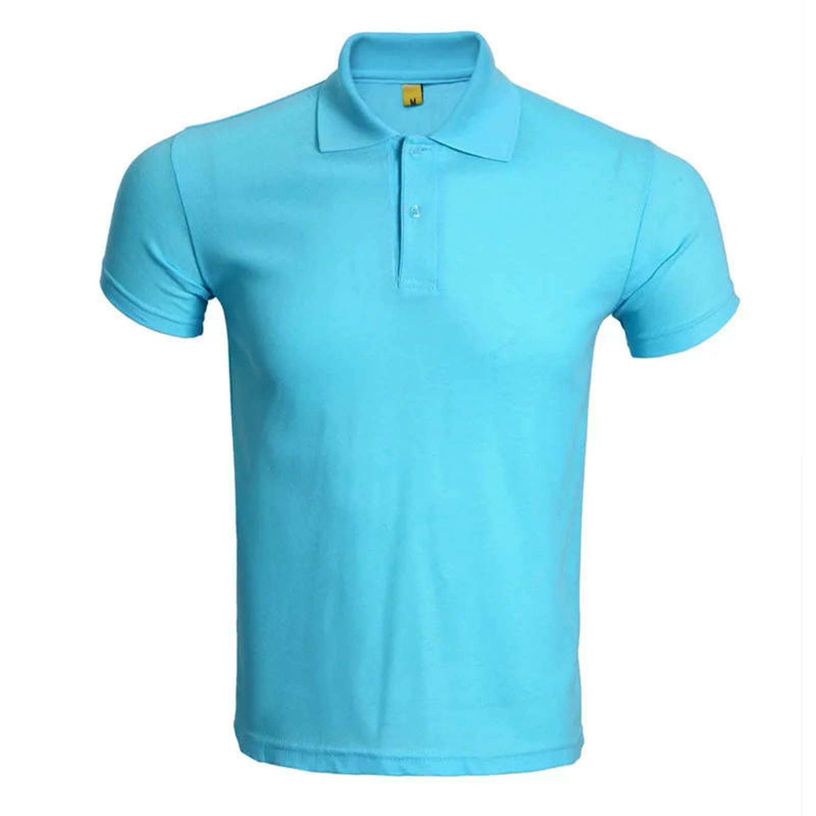Męski T-shirt różowy krótki rękaw koszula letnia praca Slim Fit Atmable T-shirt-różowy-l