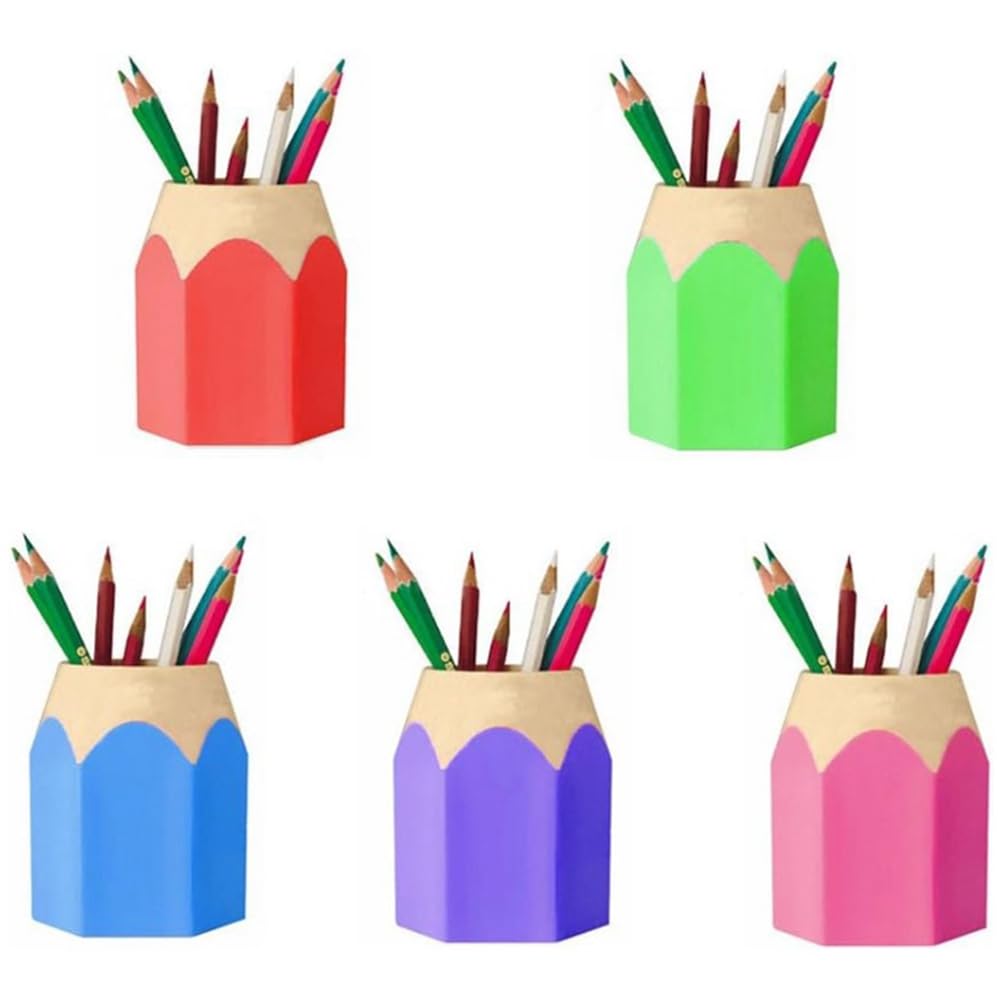 Onchdbfhuu Household Stationery Pen Holder, Multifunctional Makeup Brush Organizer Storage Box Cute