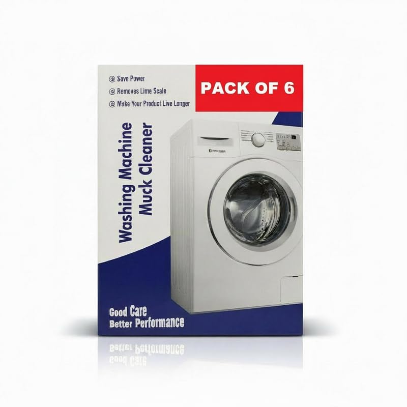 Image of Washing Machine Drum Cleaning Powder Compatible with Samsung Washing Machine Cleaner & Descaling Powder, Descaler for top load and front load, Drum Cleaner Descaling powder | PACK OF 6