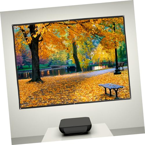 Pantalla de proyección portátil blanca para negocios y hogar miniatura 3