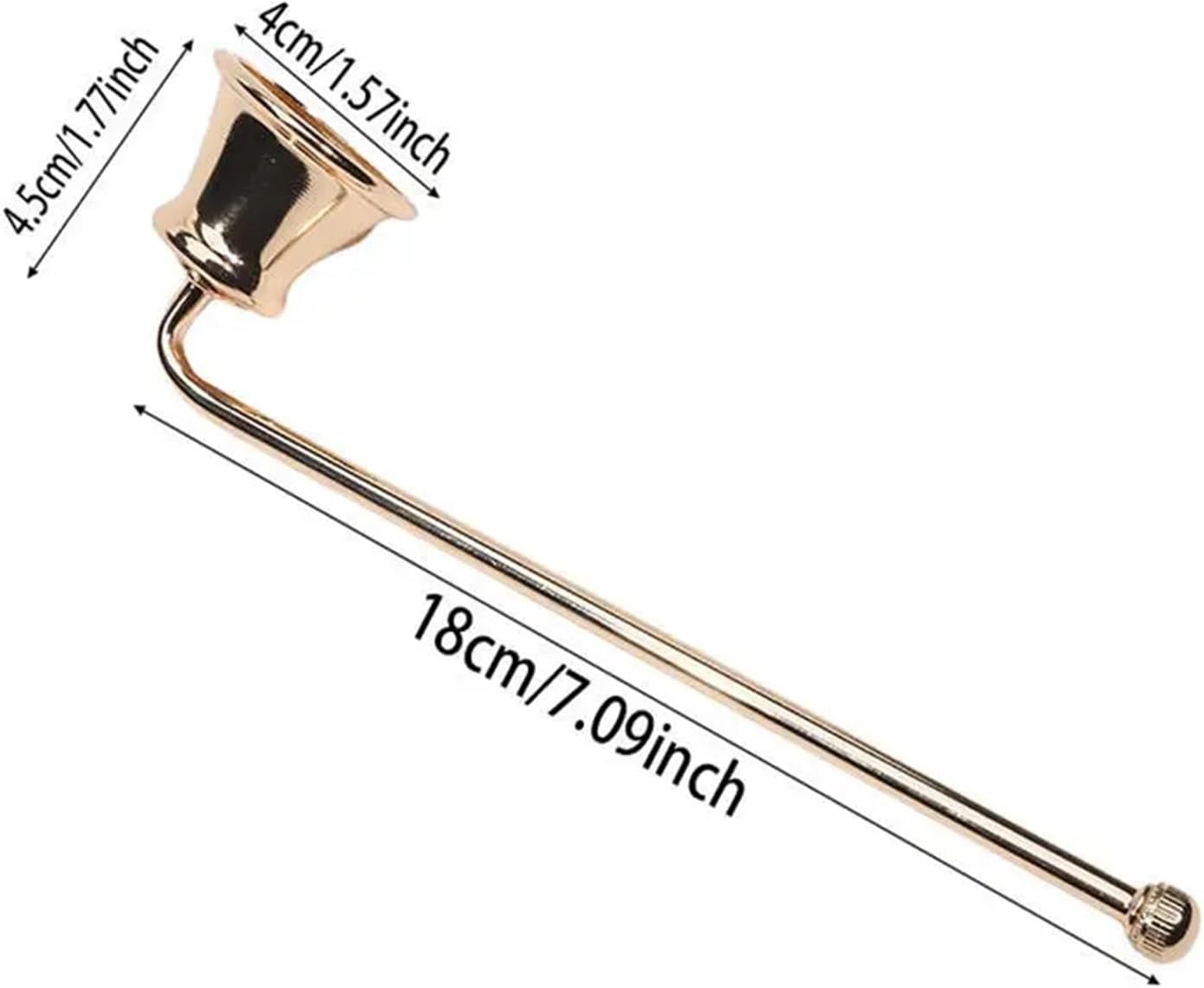 Candle Snuffer 8Pcs Bell-Shaped 4cm Flame Extinguisher Tool Smokeless Candle Accessory Versatile Handheld Wick Tools(Black)