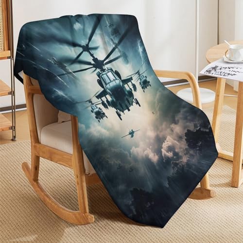 Manta de helicóptero tridimensional ideal para regalar a entusiastas 5