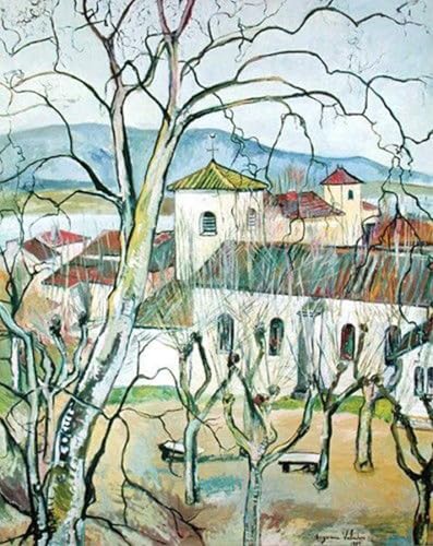 Image sur toile le village de Saint Bernard Ain peinture Valadon