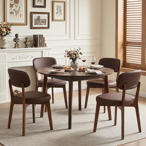 Furniliving Oak Wooden Dining Chairs