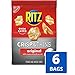 RITZ Crisp and Thins Original with Creamy Onion and Sea Salt Chips, Party Snacks, Bulk Snacks, 6 - 7.1 oz Bags