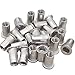 Aluminum Flat Head M6 Blind Insert Rivet Nut Rivnut 6mm(Pack of 25)