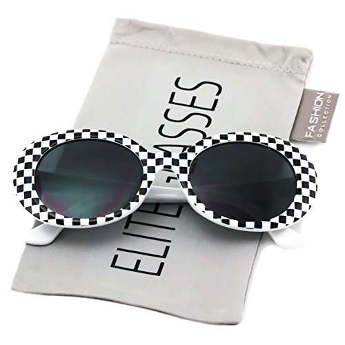 Clout Goggles Oval Mod Retro Thick Frame Rapper Hypebeast Eyewear Supreme Glasses Cool Sunglasses