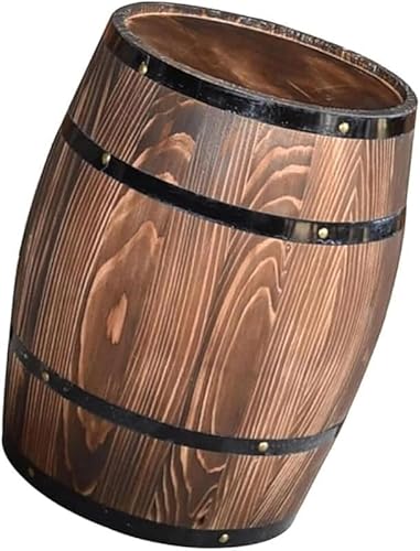 AZIEBAY 木製樽装飾品 オーク無垢材製ウイスキー樽 ワイン樽・ビール樽兼用 プランター/結婚式/ワイナリー装飾対応