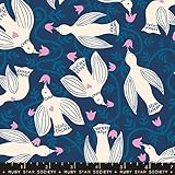 Moda, Ruby Star Society, Endpaper, Jen Hewitt, RS6040 15, Hummingbirds, Bluebell