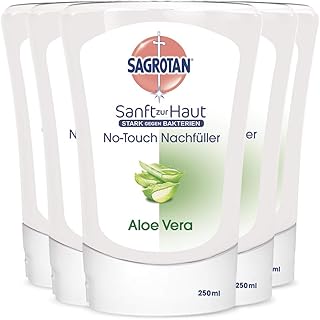 Sagrotan No-Touch Wkład do Automatycznego Dozownika Mydła Aloe Vera - 5 x 250ml