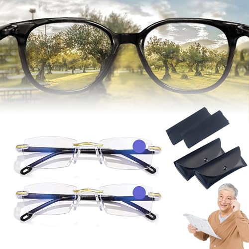 Zentric Blueease-Optics Glasses,2025 New Blue Ease Optics Glasses,Smart Zoom Reading Glasses for Women&Men (2A)