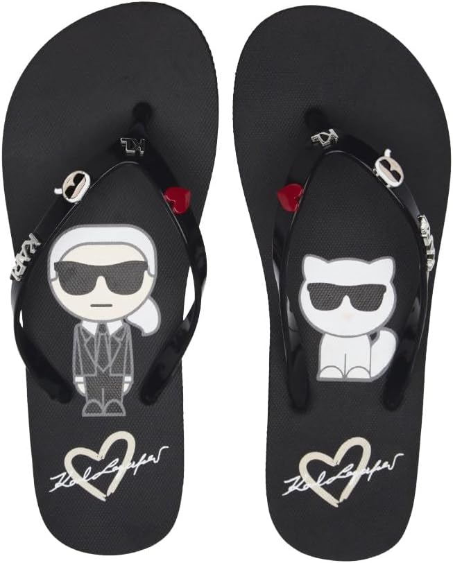 KARL LAGERFELD Paris Women's Zemi Flip Flop Sandals - Image 5