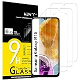NEW'C 3 Pezzi, Vetro Temperato per Samsung Galaxy M15 5G, Pellicola Prottetiva, Senza Bolle, Durezza 9H, 0,33mm Ultra Trasparente, Ultra Resistente