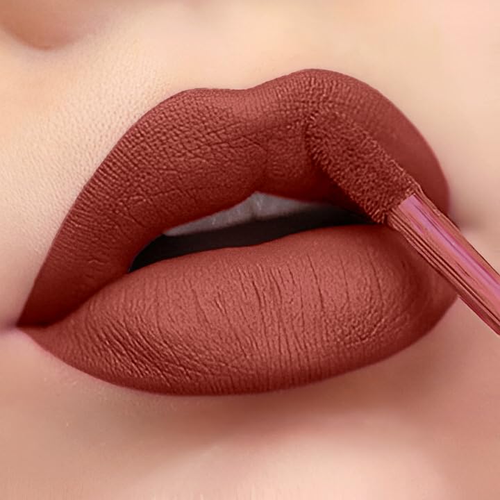 Image of Beautiful Color Matte Liquid Lipstick, Long Lasting & Waterproof 5ml (Espresso)