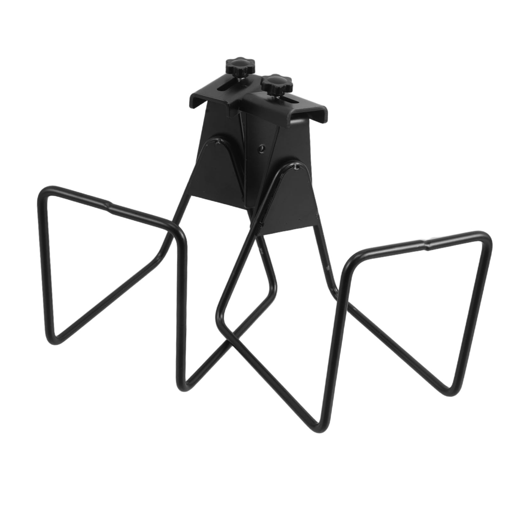 Support mural pour tuyau arrosage GALPADA en métal noir lot de 2 avec vis de fixation